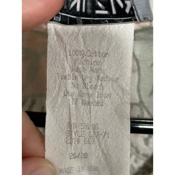 Vintage Original Venezia Sportswear Button Front Shirt Multi Sz 26/28 Tropical - Picture 6 of 9